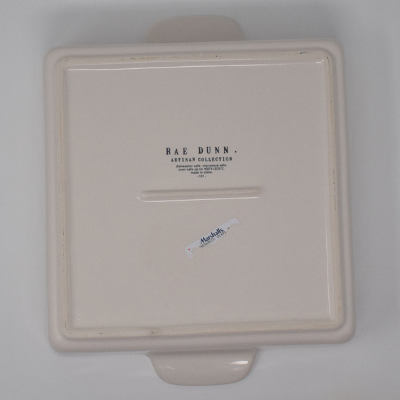 Rae Dunn Gingerbread Baking Dish Red Letters New Christmas Holiday Party Winter - Picture 5 of 8